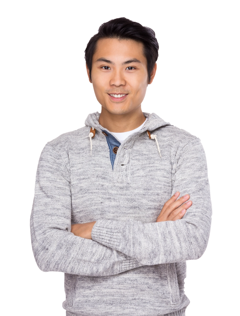 stock testimonial placeholder man smiling at camera